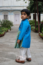 Load image into Gallery viewer, Royal Blue Kurta Set in Silk Fabric
