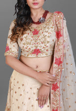 Load image into Gallery viewer, Gold Lehenga With Heavy Work With Heavy Blouse in Silk Fabric
