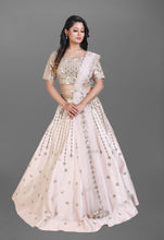 Load image into Gallery viewer, Light Pink Lehenga in Silk Fabric With Heavy Mirror Work

